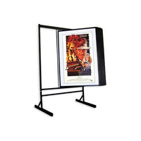 Euro-Design Aluminum Floor Swinging Panel Displays in 5 Large Sizes with 10, 15, or 25 Flip Panels