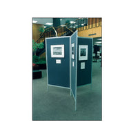 Vinyl Tackboard Floor Exhibit Displays | 3 Panel Set