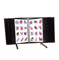 Table Top Flash Art Display 18x24 with 30 Steel Flip Panels