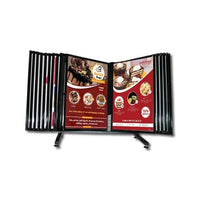 Table Top Photo Multi-Panel Flip Displays | in 3 Steel Panel Sizes with 30 Swing Pages
